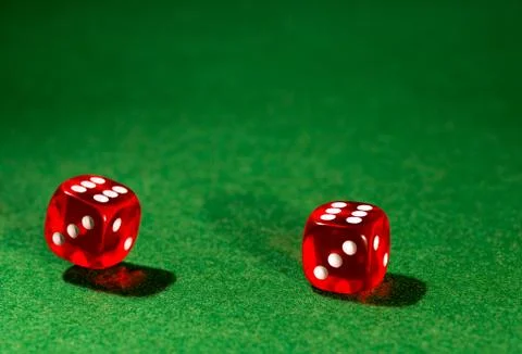 Dice for gambling Stock Photos