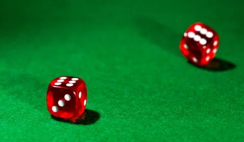 Dice for gambling Stock Photos