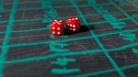 Dice for gambling Stock Photos