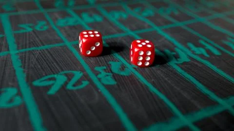 Dice for gambling Stock Photos