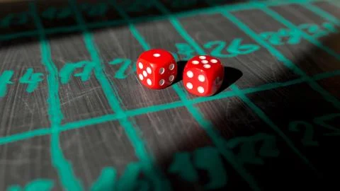 Dice for gambling Foto stock