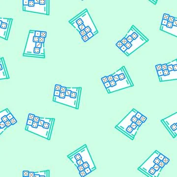 Dice game board table vector seamless pattern 스톡 일러스트