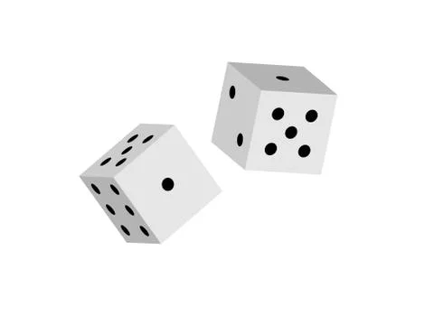 Dice, game, casino icon. Vector illustration. Gambling. Stock Illustration