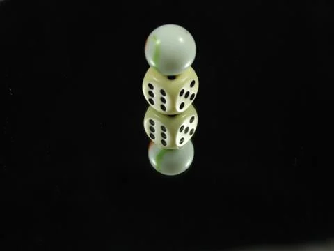 Dice game cube fun sides points numbers Stock Photos