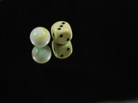 Dice game cube fun sides points numbers Stock Photos