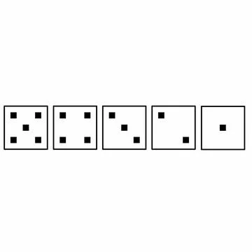 Dice game. A set of game dice Stock Illustration