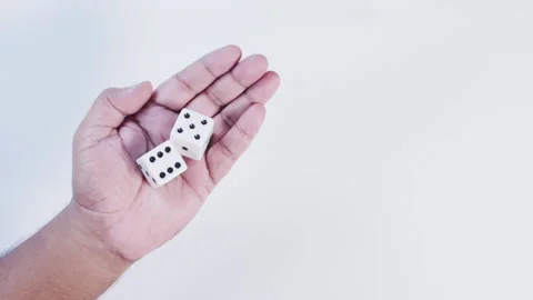 Dice in Hand - ELEVEN Video stock 134568995