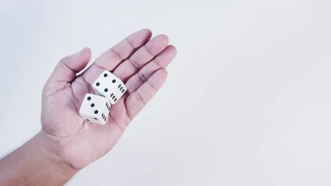 Dice in Hand - SEVEN Video stock 134568994