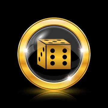 Dice icon Illustrazione stock