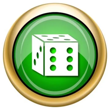 Dice icon Illustrazione stock