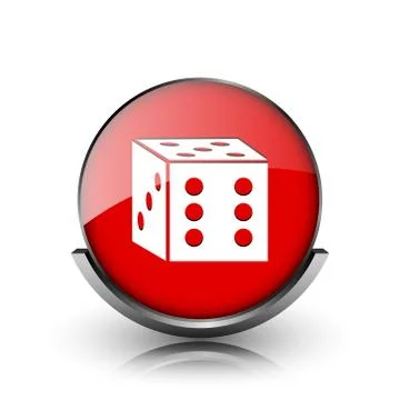 Dice icon Illustrazione stock