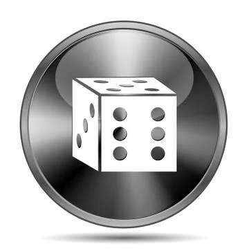 Dice icon Illustrazione stock