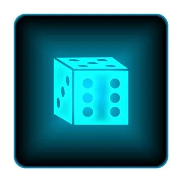 Dice icon Illustrazione stock