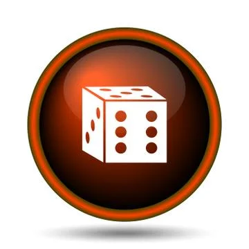 Dice icon Illustrazione stock