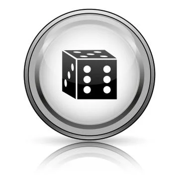 Dice icon Illustrazione stock