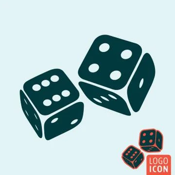 Dice icon isolated Stock Illustration