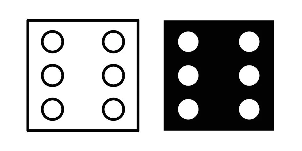 Dice icon vector editable eps10 Ilustração Stock
