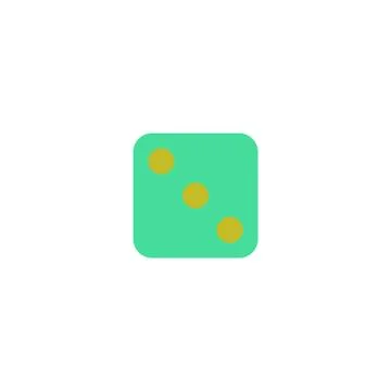 Dice Icon Vector Stock Illustration