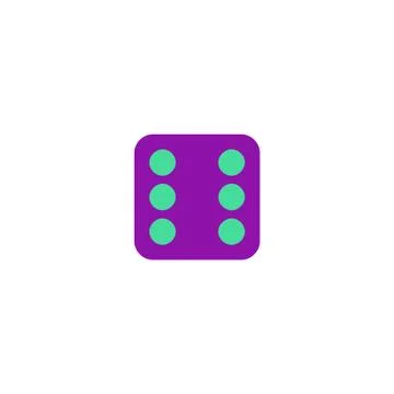 Dice Icon Vector Stock Illustration