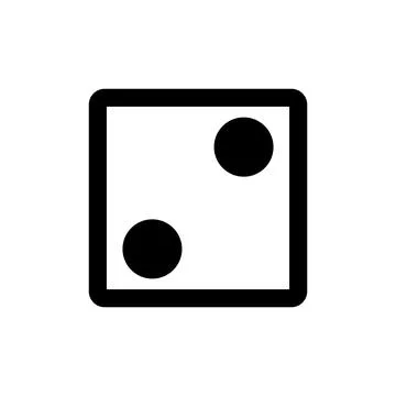 Dice icon vector Stock Illustration
