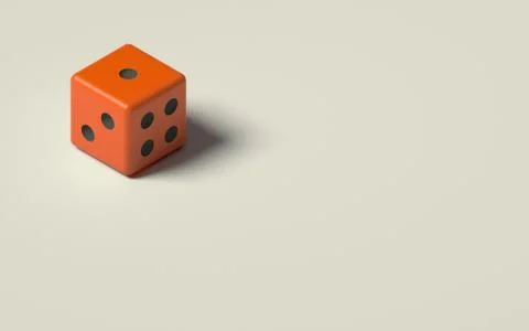 DICE ISOLATED ON PLAIN BACKGROUND Stock Illustration