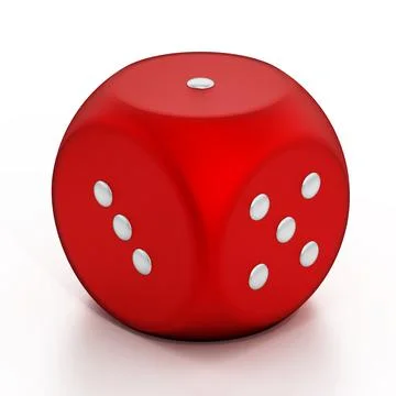 Dice isolated on white background. 3D illustration Stock Illustration