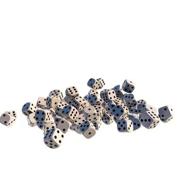 Dice isolated on white background Stock Illustration