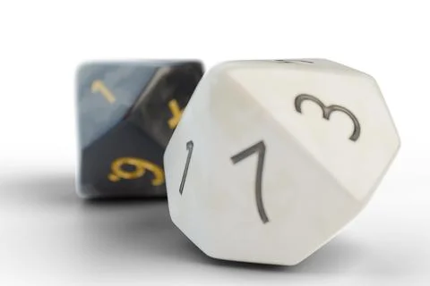 Dice isolated on white background Stock Illustration