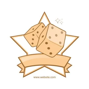 Dice logo Stock Illustration