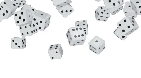 Dice. Looping. Alpha channel included. Stock Footage 64940026