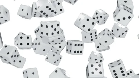 Dice. Looping. Alpha channel included. Stock Footage 64940243