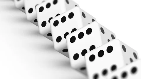 The dice. Looping footage has 4K resolution. Prores 4444. 3D Illustration. Stock Footage 101786464
