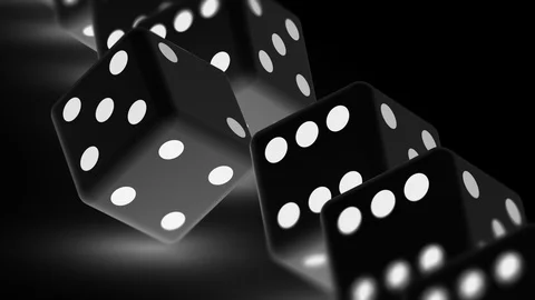 The dice. Looping footage has 4K resolution. Prores 4444. 3D Illustration. Stock Footage 102729753