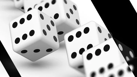 The dice. Looping footage has 4K resolution. Prores 4444. 3D Illustration. Stock Footage 104226389