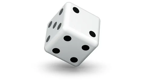 The dice. Looping footage has 4K resolution and alpha channel. Prores 4444. Stock Footage 105371250