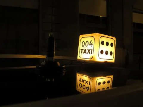 Dice at night Stock Photos