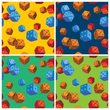 Dice patterns Stock Illustration