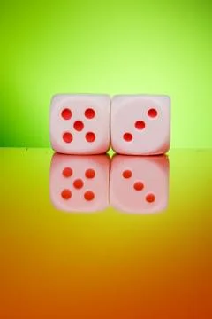 Dice Reflection 写真素材