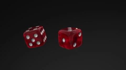 Dice Roll 3 and 3 Stock Footage 51758495