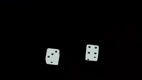 Dice Roll FOUR THREE Stock Footage 134573640