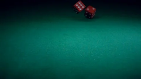 Dice Roll on the Game Table Stock-Footage 70676965