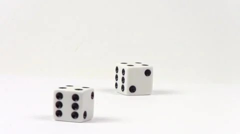 Dice roll series of 4 - HD Stock Footage 5422542
