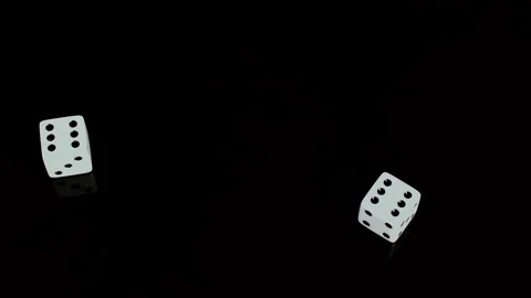 Dice Roll SIX SIX Video stock 134572548