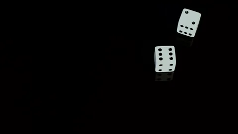 Dice Roll SIX TWO Video stock 134573674