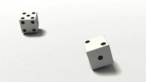 Dice rolling 7-9 Stock Footage 777196