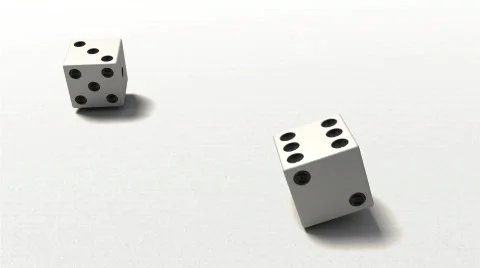 Dice rolling 9-12 Stock Footage 777185