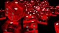 Dice rolling slow motion closeup DOF casino gambling gaming Vegas 4K 4k or 4k+ Resolution