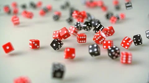 Dice rolling, Slow Motion Stock Footage 41848297