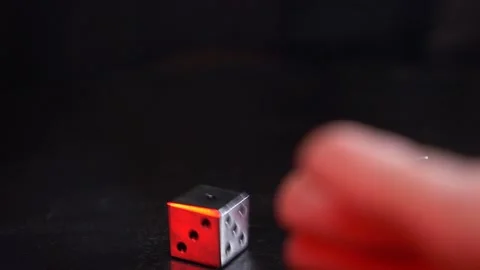 Dice rolling in slow motion Stock Footage 144036587