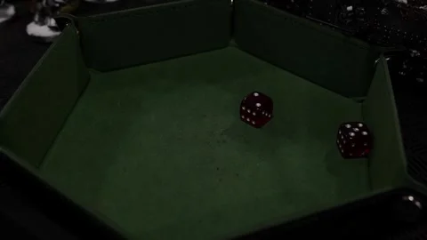 Dice Rolling Tabletop Game Warhammer 40K Stock Footage 308950592